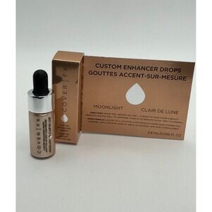 (1) NEW COVER FX CUSTOM ENHANCER DROPS MOONLIGHT Clair De Lune Travel Size 2.8ml